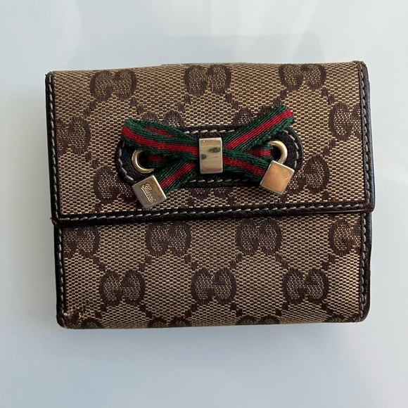GUCCI MONOGRAM PRINCY COMPACT FRENCH FLAP WALLET - Picture 16 of 16